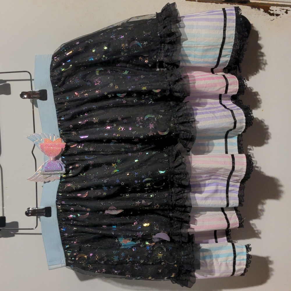 Pastel Gothic lolita pastel rainbow skirt